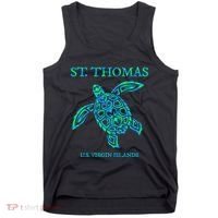 St Thomas Sea Turtles Usvi Vacation Souvenir Tank Top thumb 0