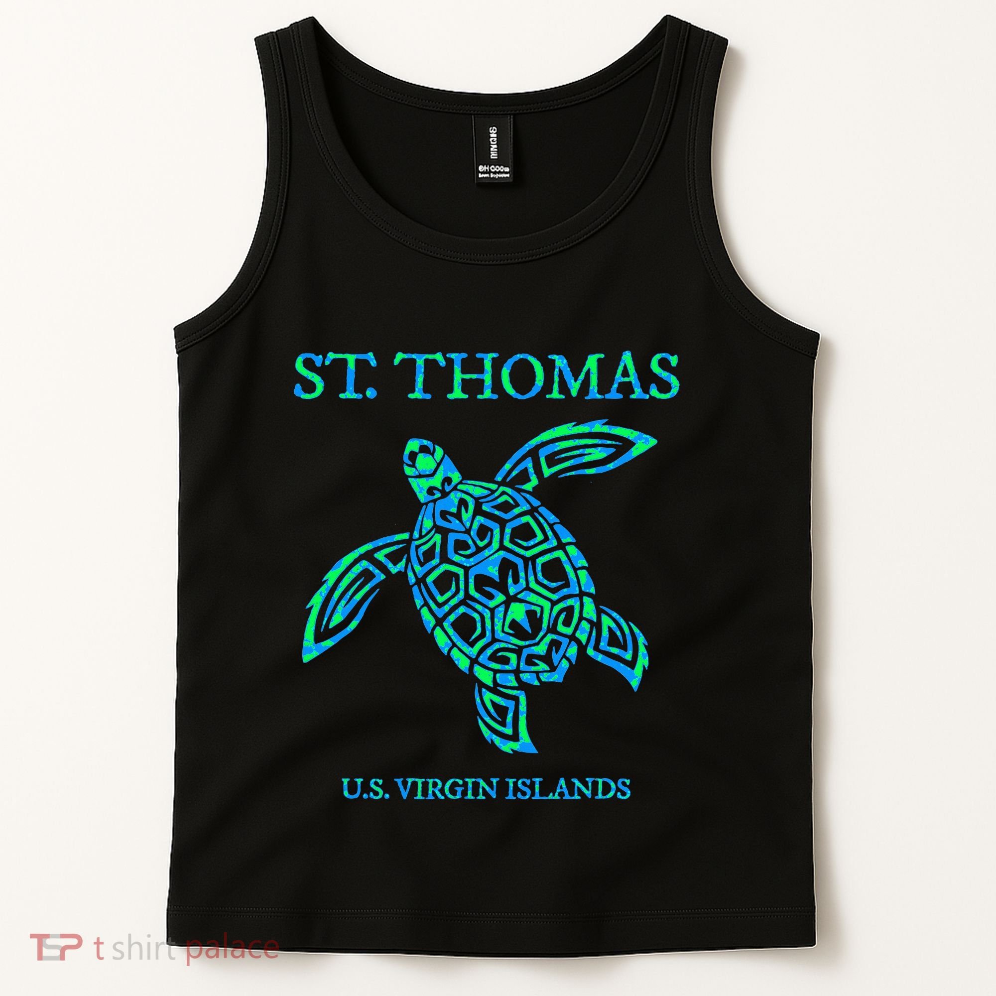 St Thomas Sea Turtles Usvi Vacation Souvenir Tank Top
