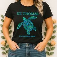 St Thomas Sea Turtles Usvi Vacation Souvenir Women's T-Shirt thumb 2