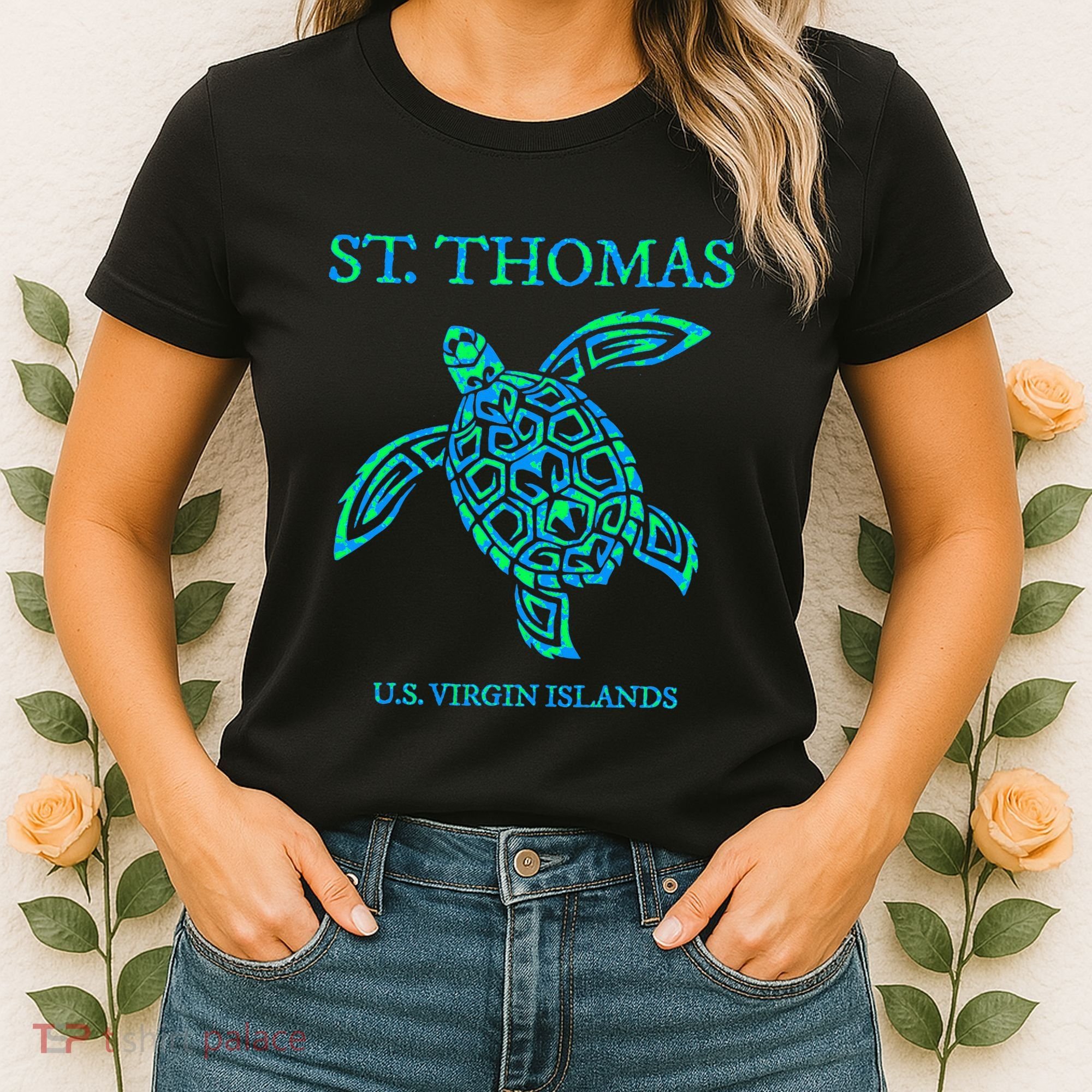 St Thomas Sea Turtles Usvi Vacation Souvenir Women's T-Shirt