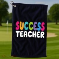 Success Teacher Golf Towel thumb 1