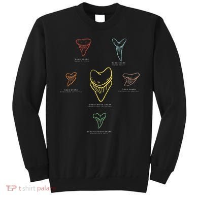 Shark Teeth Shark Tooth Types Shark Teeth Collector Sweatshirt