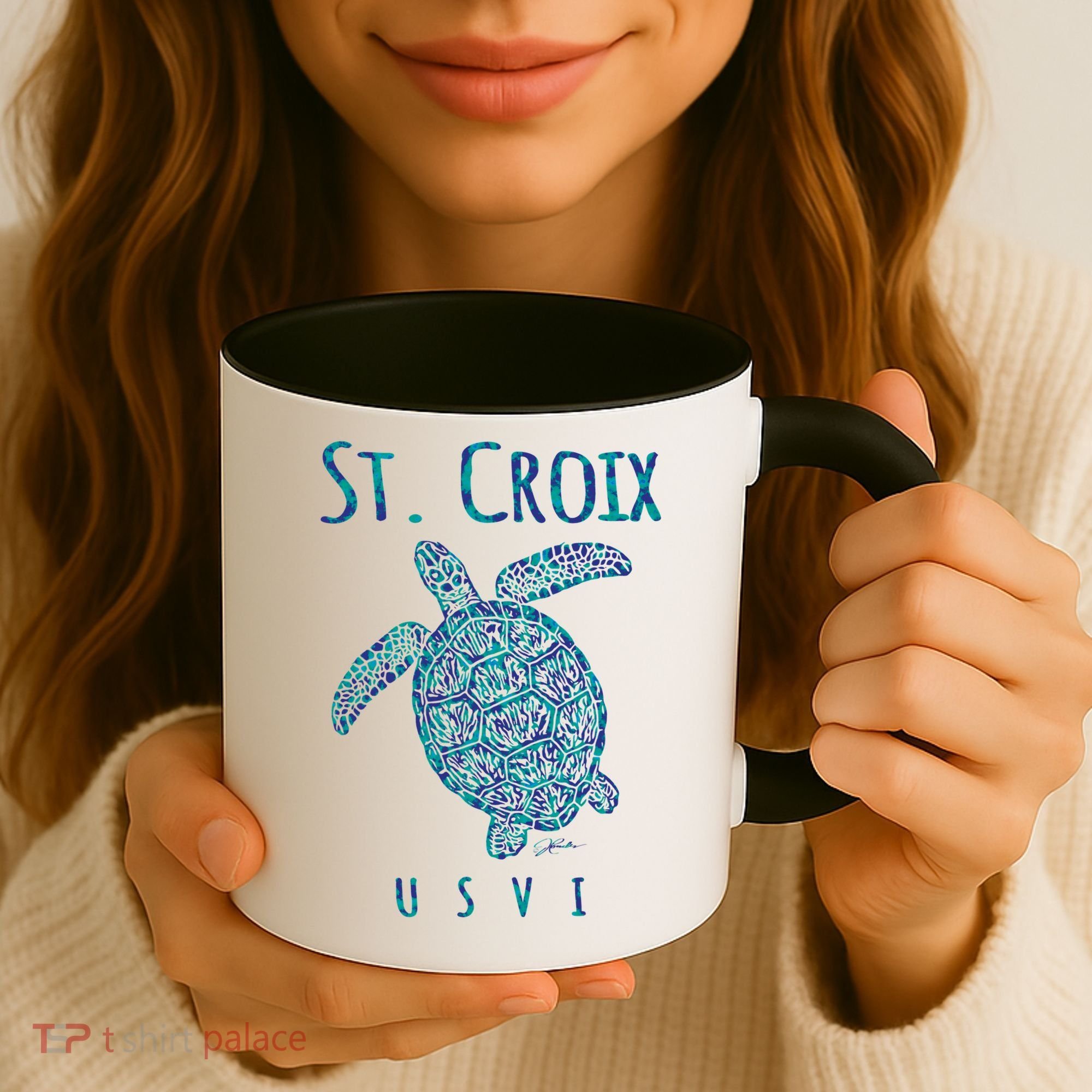 Sea Turtle St Croix USVI Coffee Mug