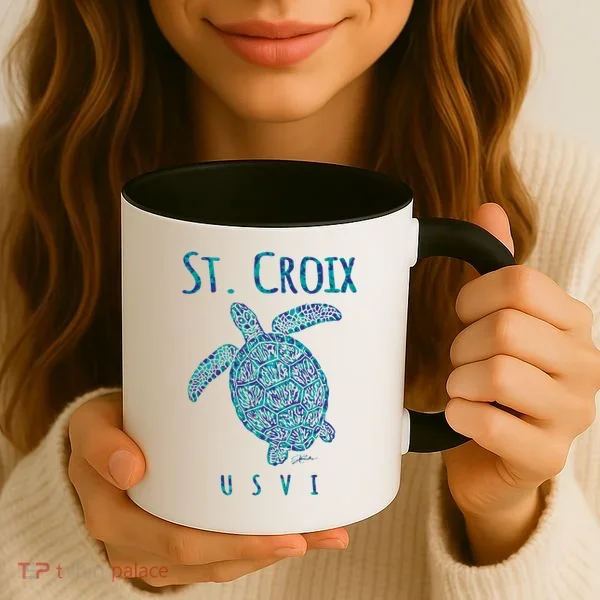 Sea Turtle St Croix USVI Coffee Mug