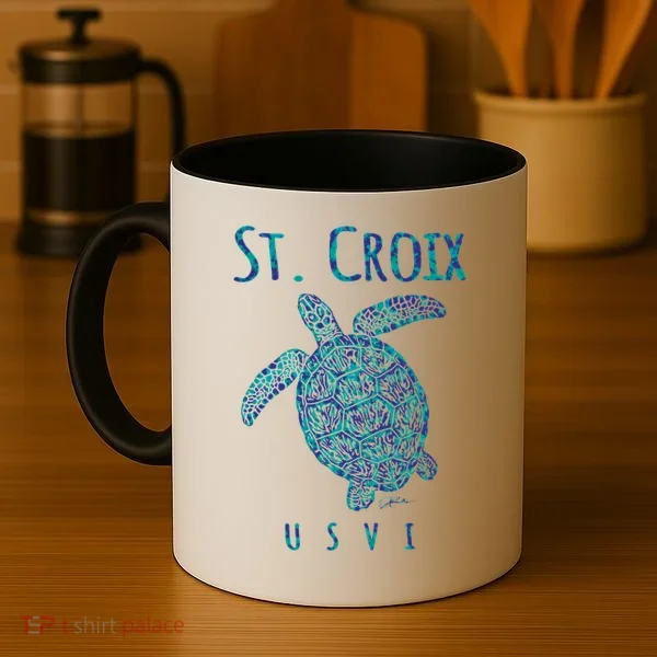 Sea Turtle St Croix USVI Coffee Mug