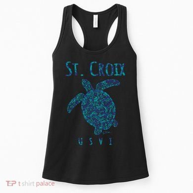 Sea Turtle St Croix USVI Women's Tank Top