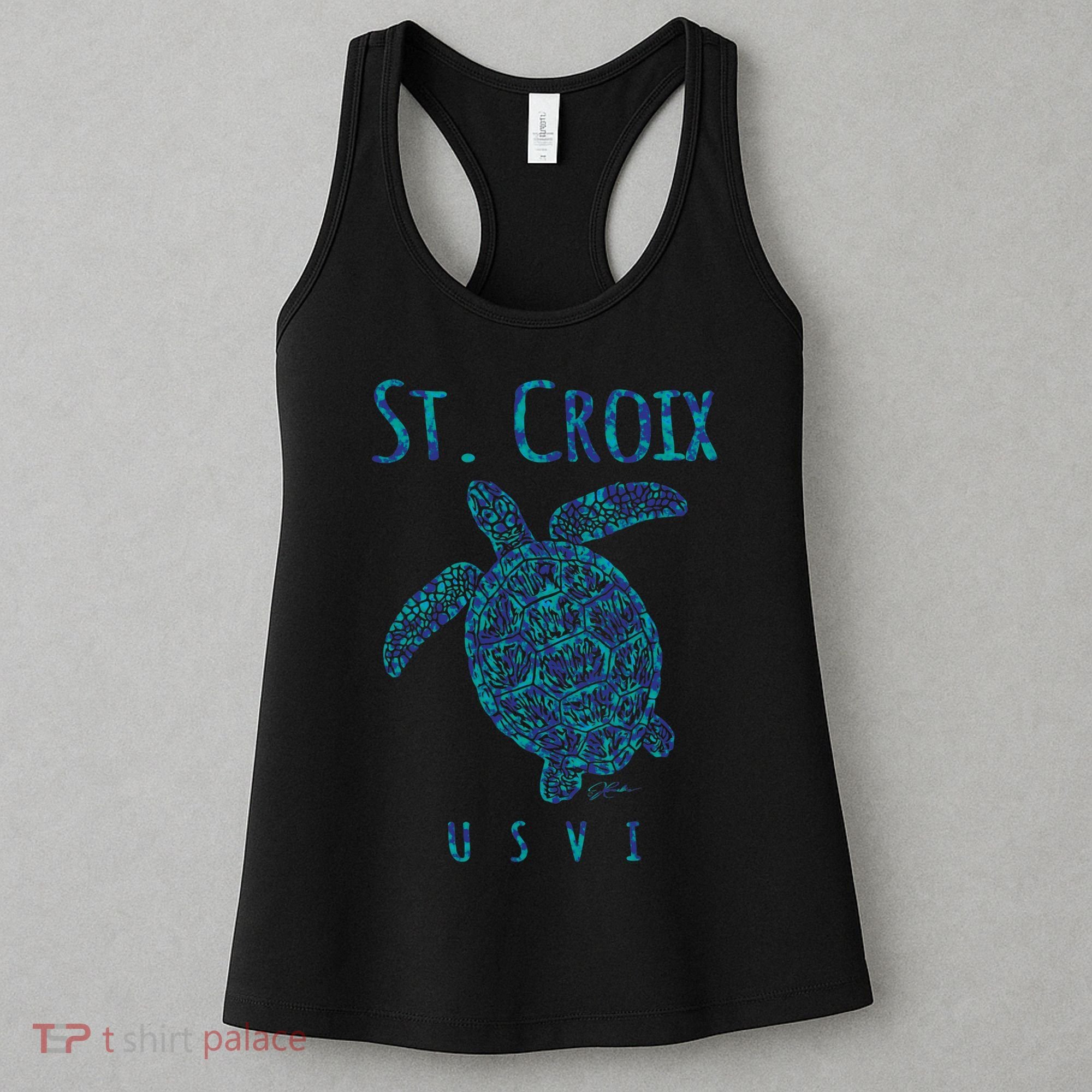 Sea Turtle St Croix USVI Women's Tank Top