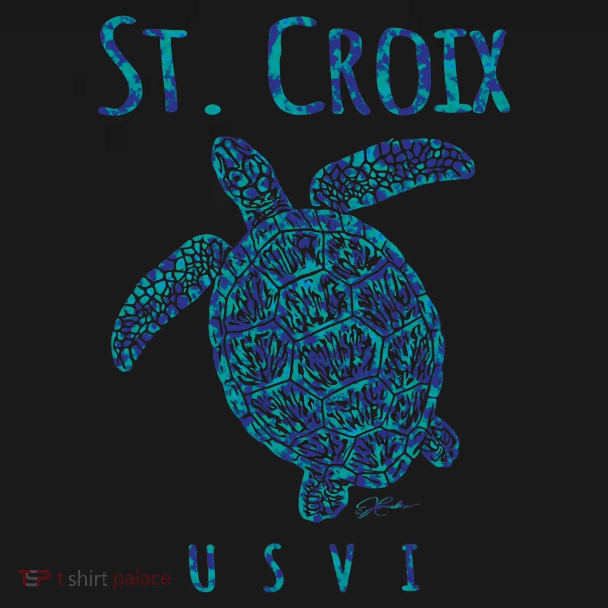 Sea Turtle St Croix USVI Baby Bodysuit