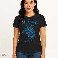 Sea Turtle St Croix USVI Women's T-Shirt thumb 4