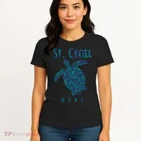 Sea Turtle St Croix USVI Women's T-Shirt thumb 4