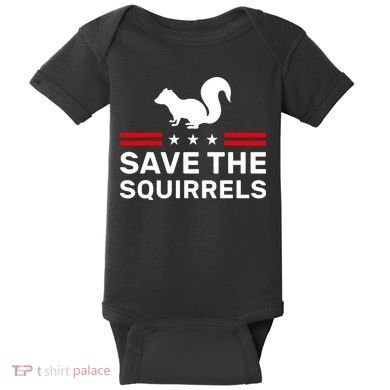 Save The Squirrels Justice For Peanut Baby Bodysuit