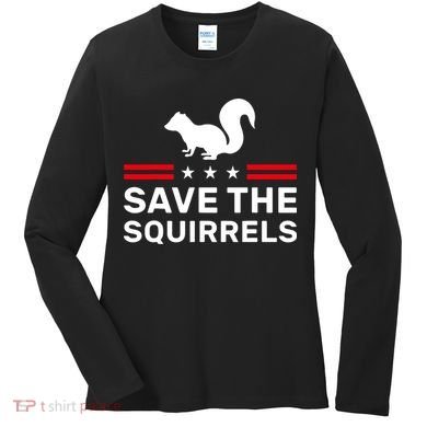 Save The Squirrels Justice For Peanut Women's Long Sleeve Shirt