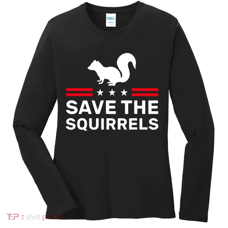 Save The Squirrels Justice For Peanut Women's Long Sleeve Shirt
