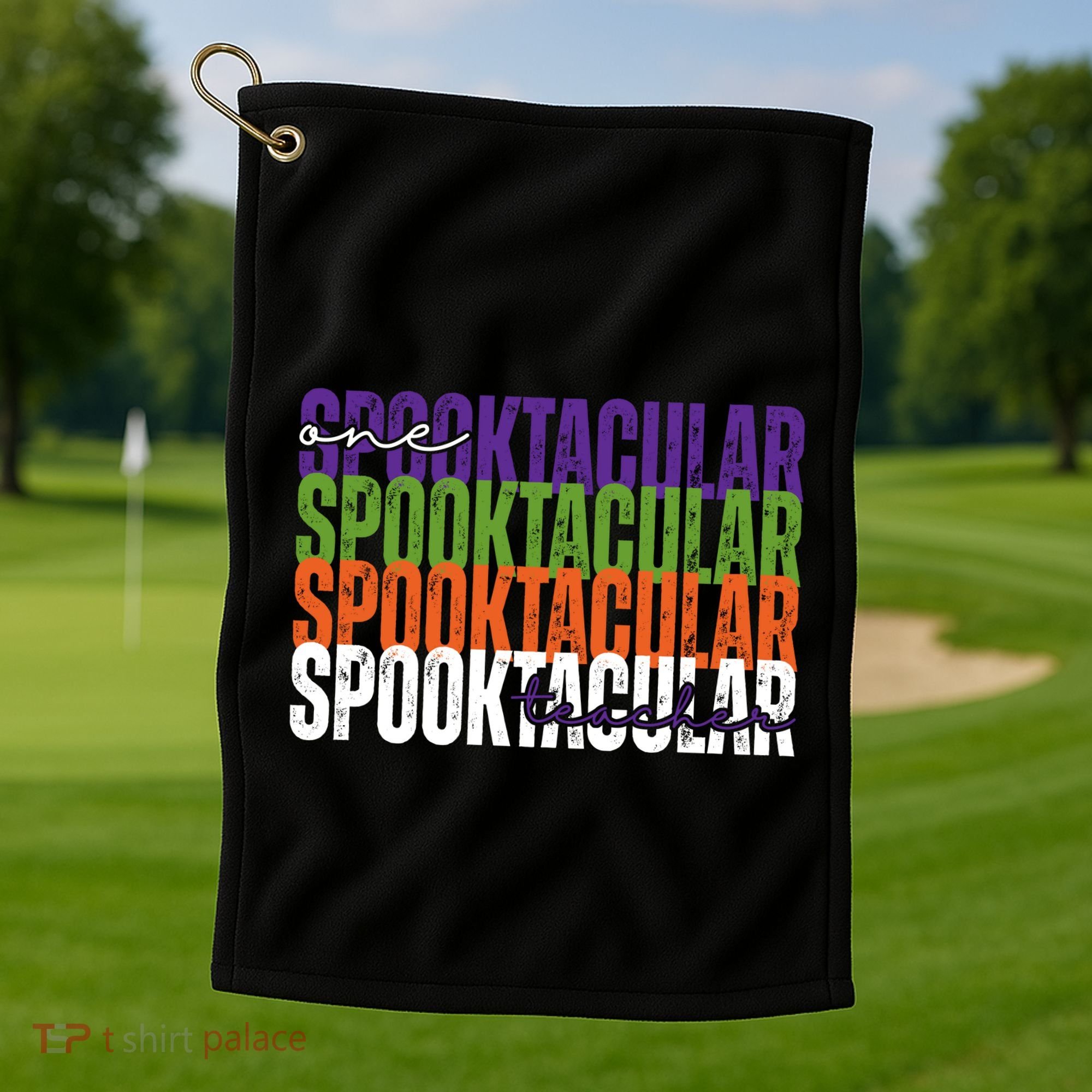 Sppoktacular Teacher Golf Towel