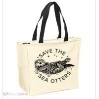 Save The Sea Otters Tote Bag thumb 2