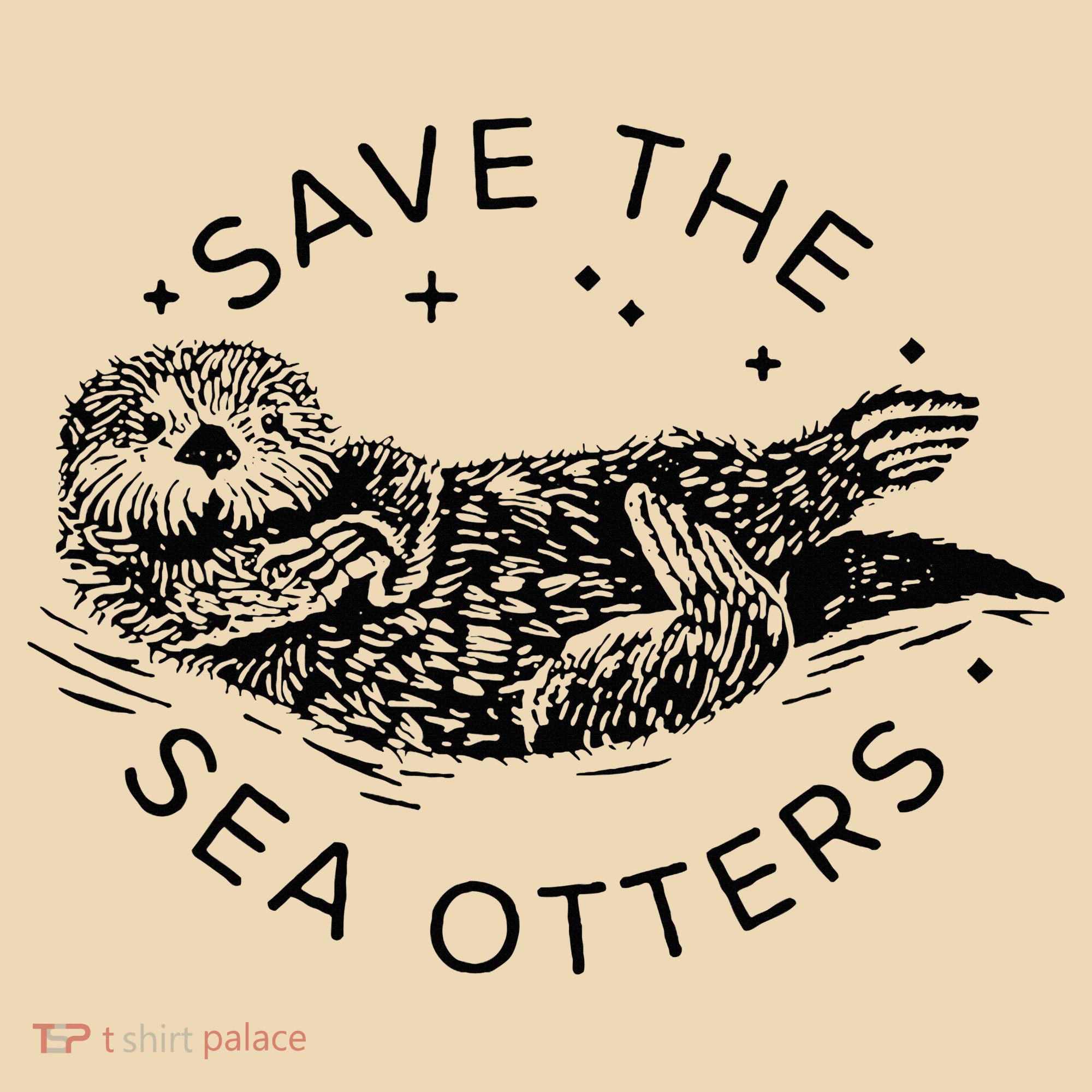 Save The Sea Otters Tote Bag