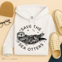 Save The Sea Otters Hoodie thumb 4
