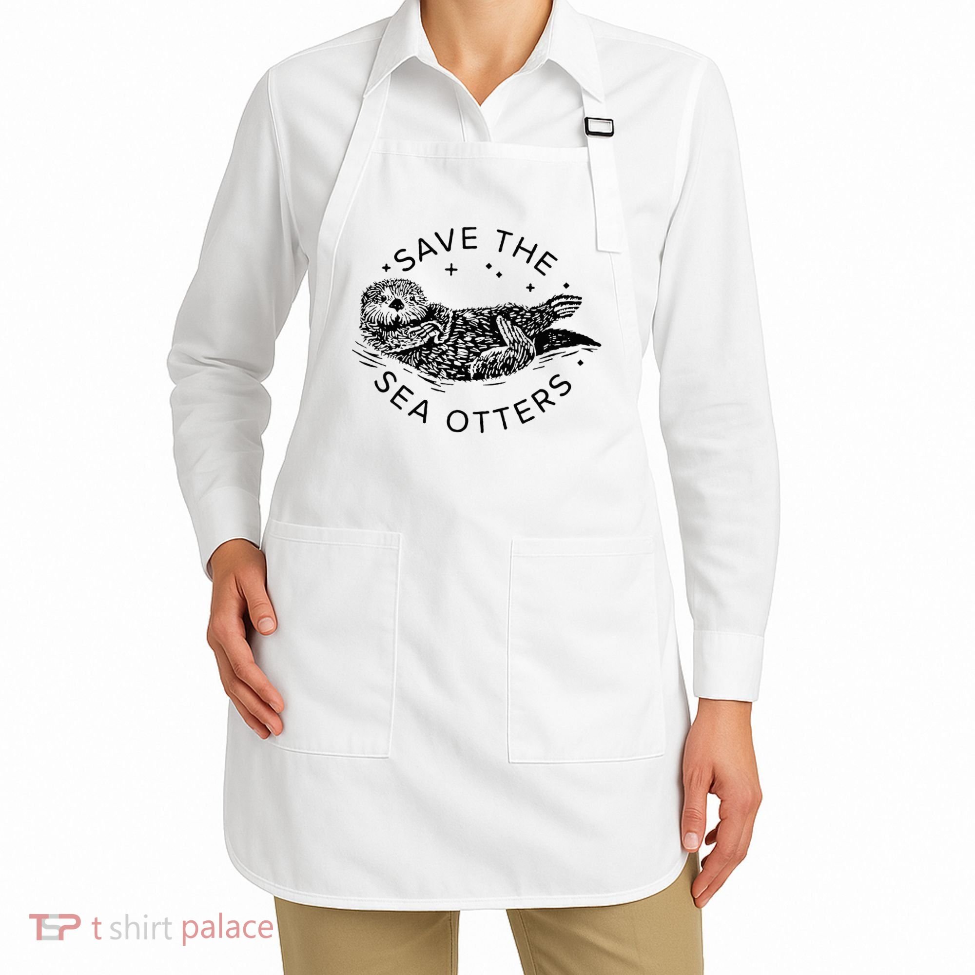 Save The Sea Otters Apron