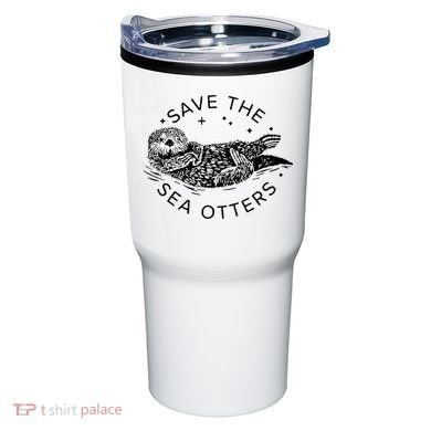 Save The Sea Otters Tumbler