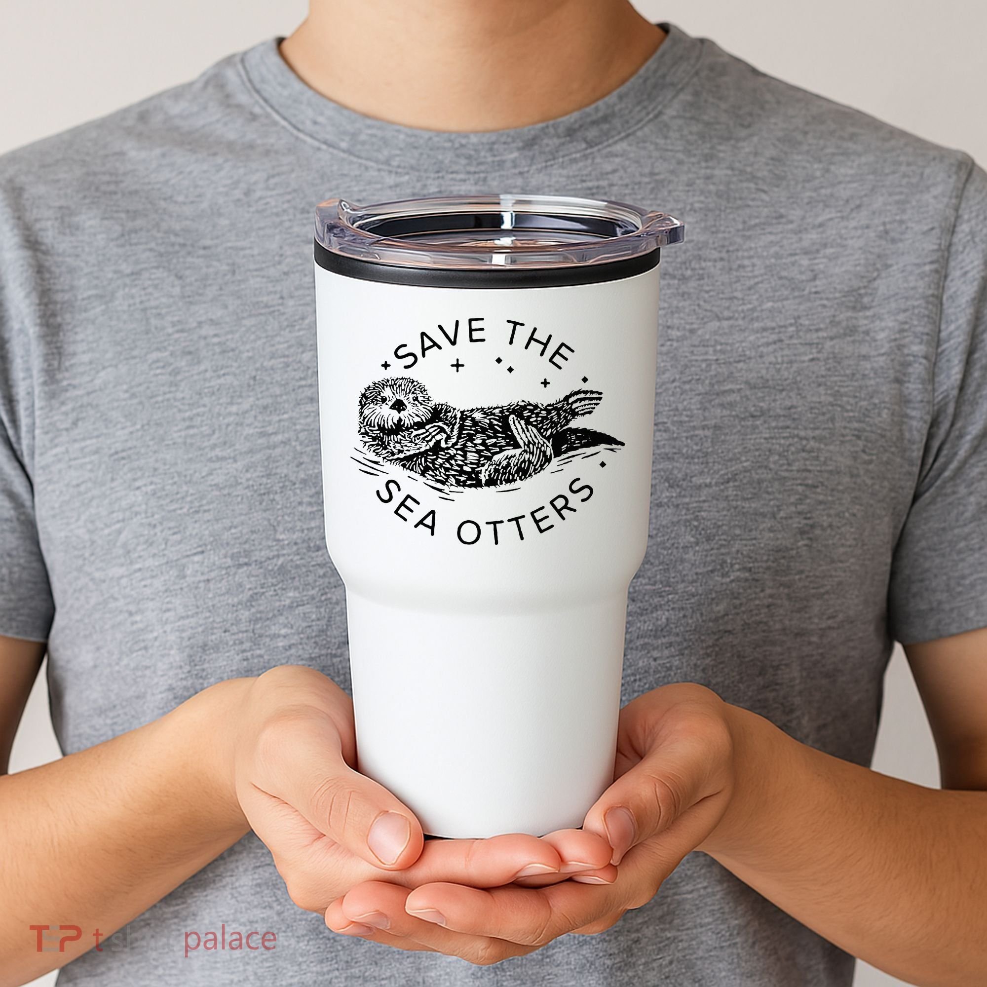Save The Sea Otters Tumbler