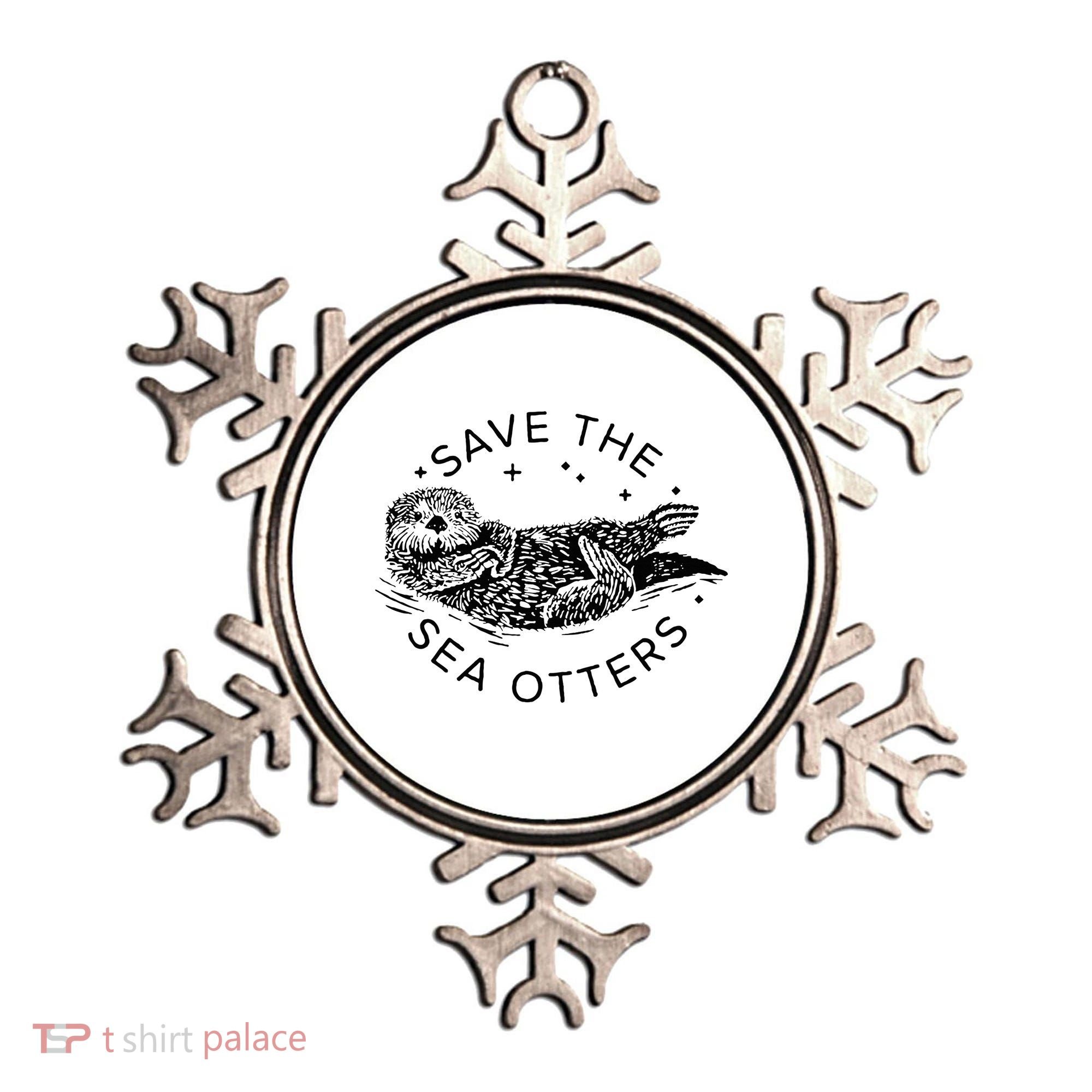 Save The Sea Otters Ornament