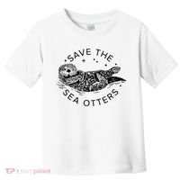 Save The Sea Otters Toddler T-Shirt thumb 0