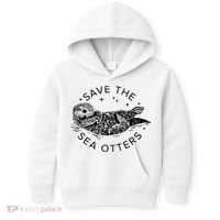 Save The Sea Otters Kids Hoodie thumb 0