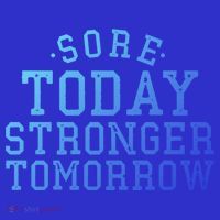 Sore Today Stronger Tomorrow Funny Workout Gym Exercise Gift Kids Sweatshirt thumb 2