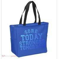 Sore Today Stronger Tomorrow Funny Workout Gym Exercise Gift Tote Bag thumb 2