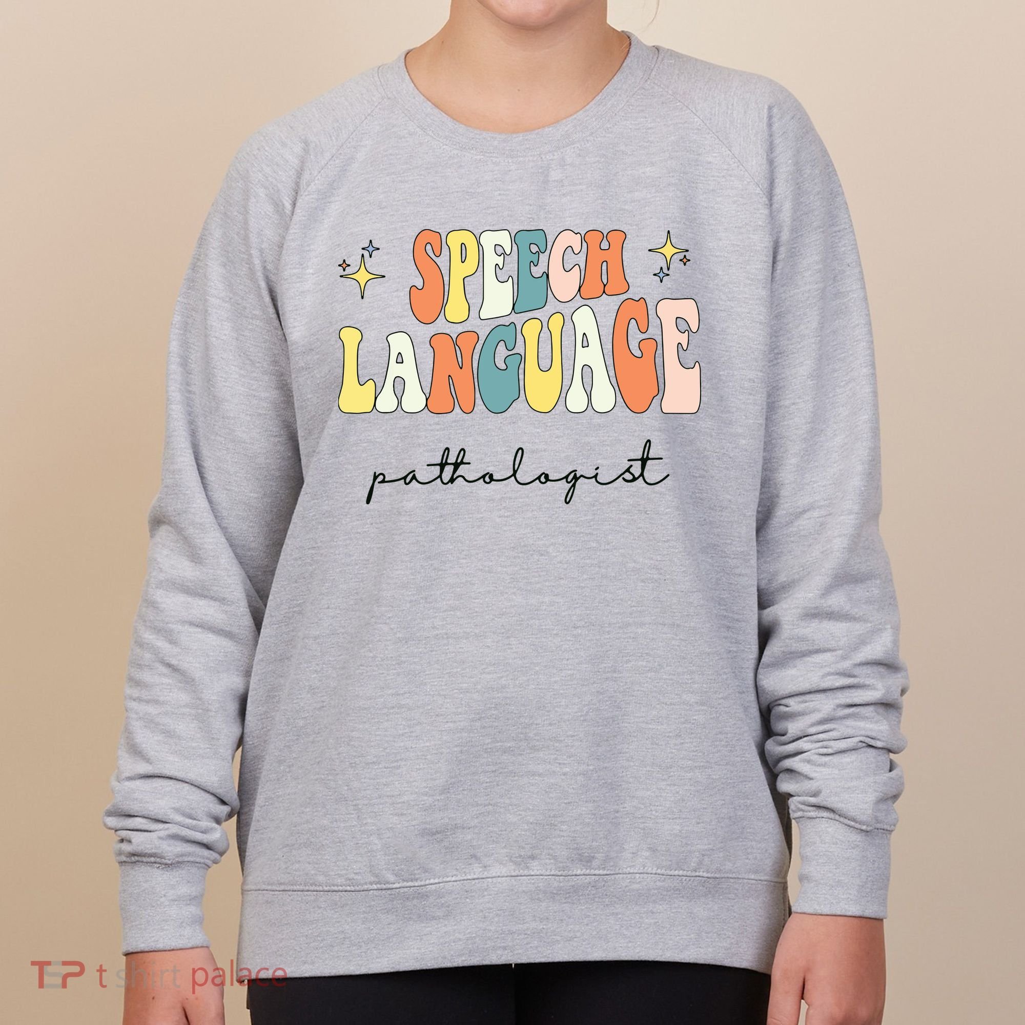 Speech Therapy Speech Language Pathologist Retro SLP Women Women's Sweatshirt