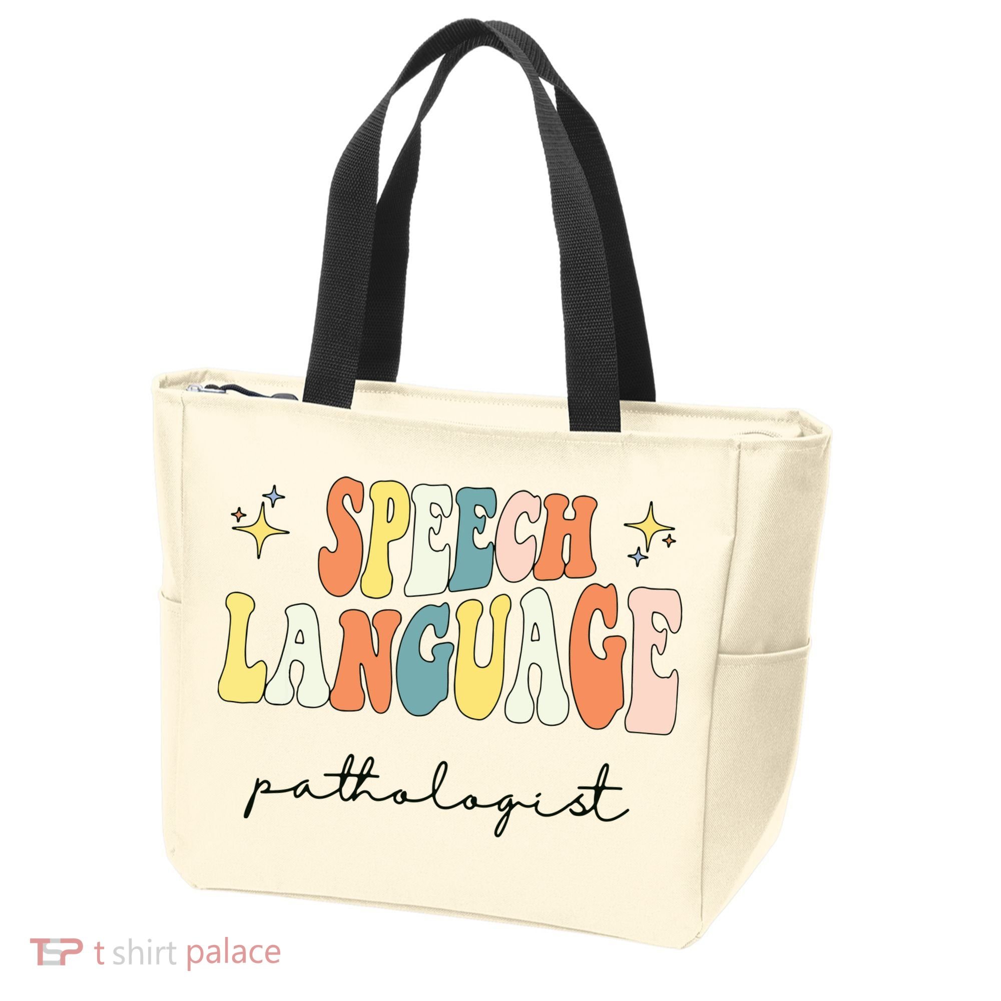 Speech Therapy Speech Language Pathologist Retro SLP Women Tote Bag