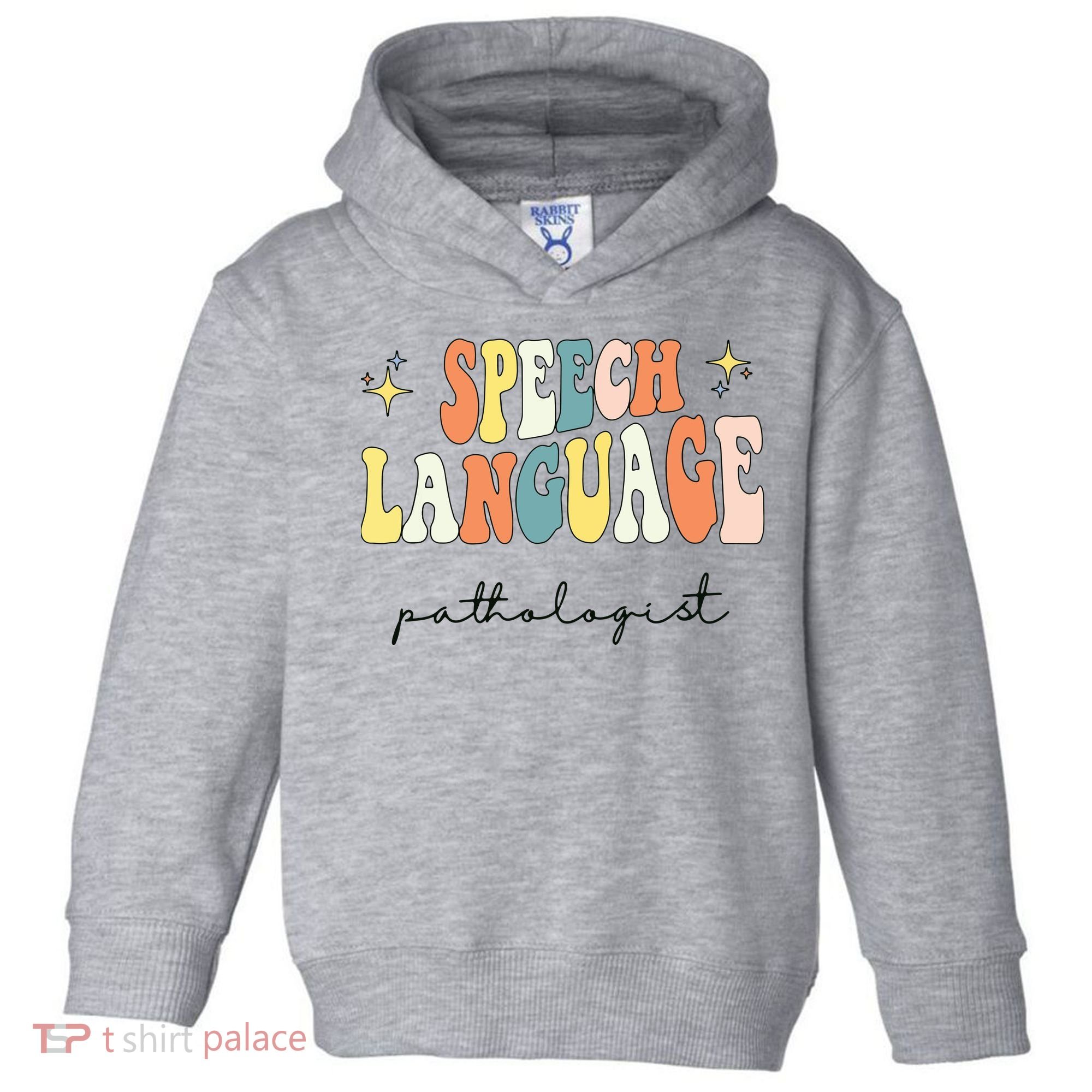 Speech Therapy Speech Language Pathologist Retro SLP Women Toddler Hoodie