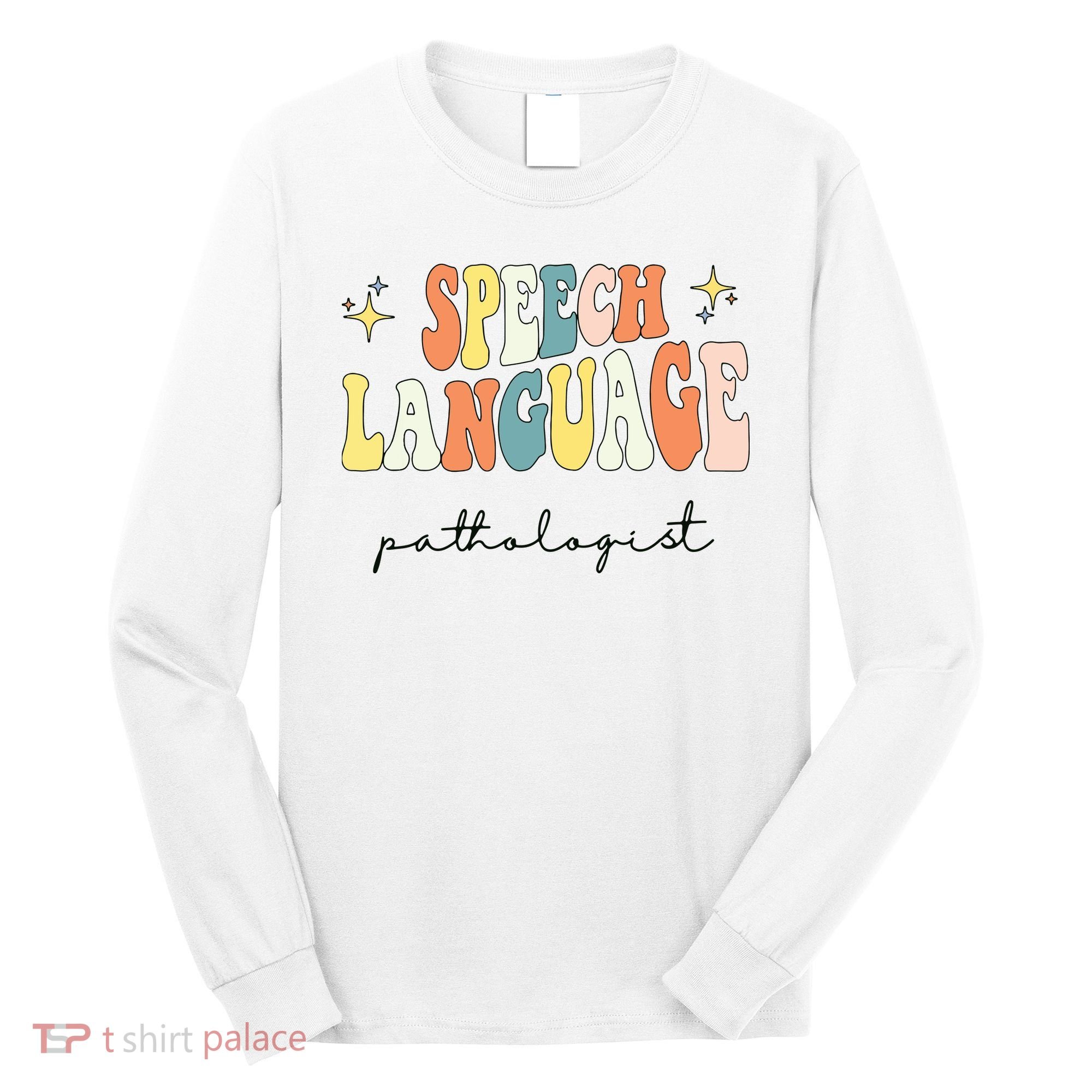 Speech Therapy Speech Language Pathologist Retro SLP Women Long Sleeve Shirt