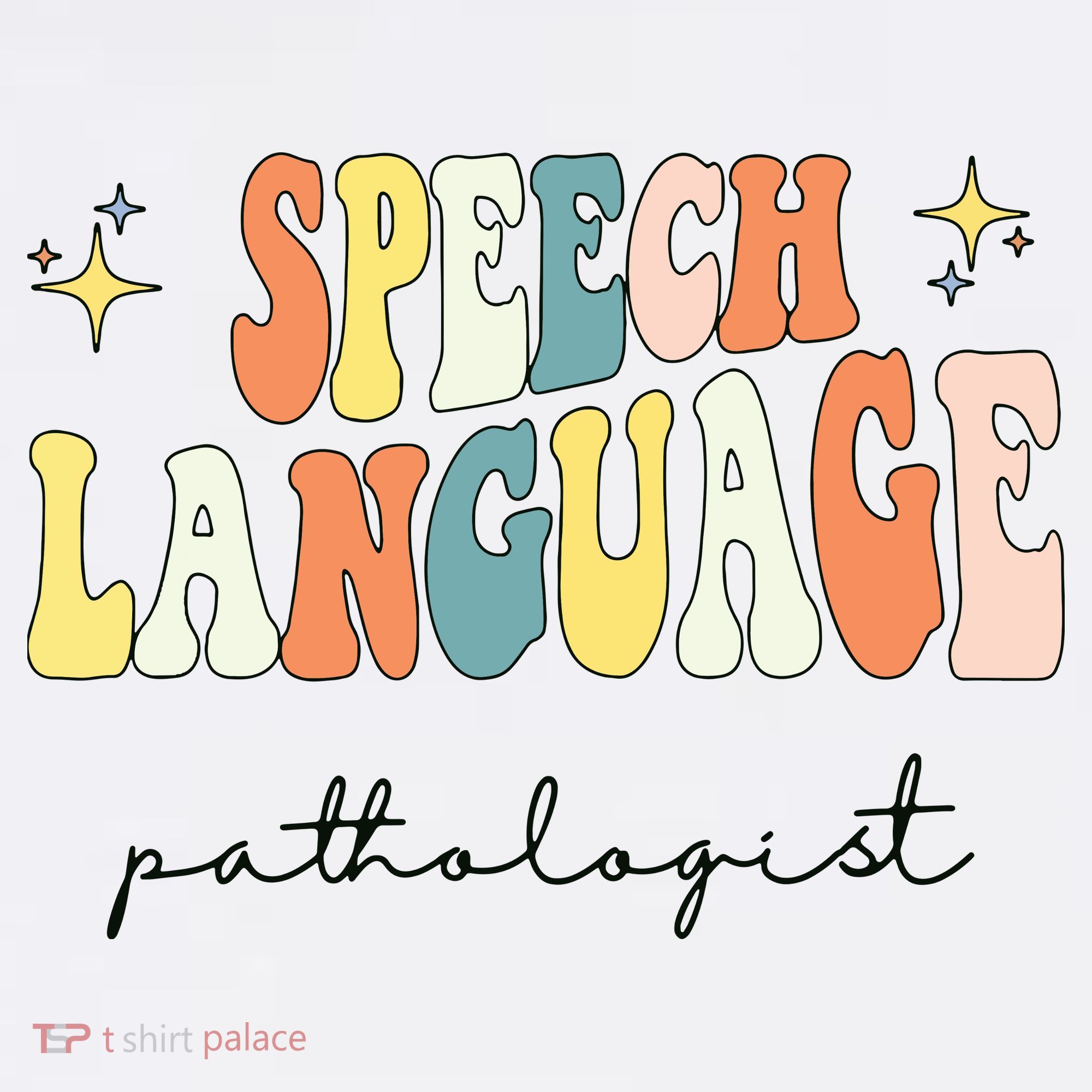 Speech Therapy Speech Language Pathologist Retro SLP Women Apron