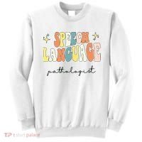 Speech Therapy Speech Language Pathologist Retro SLP Women Sweatshirt thumb 0