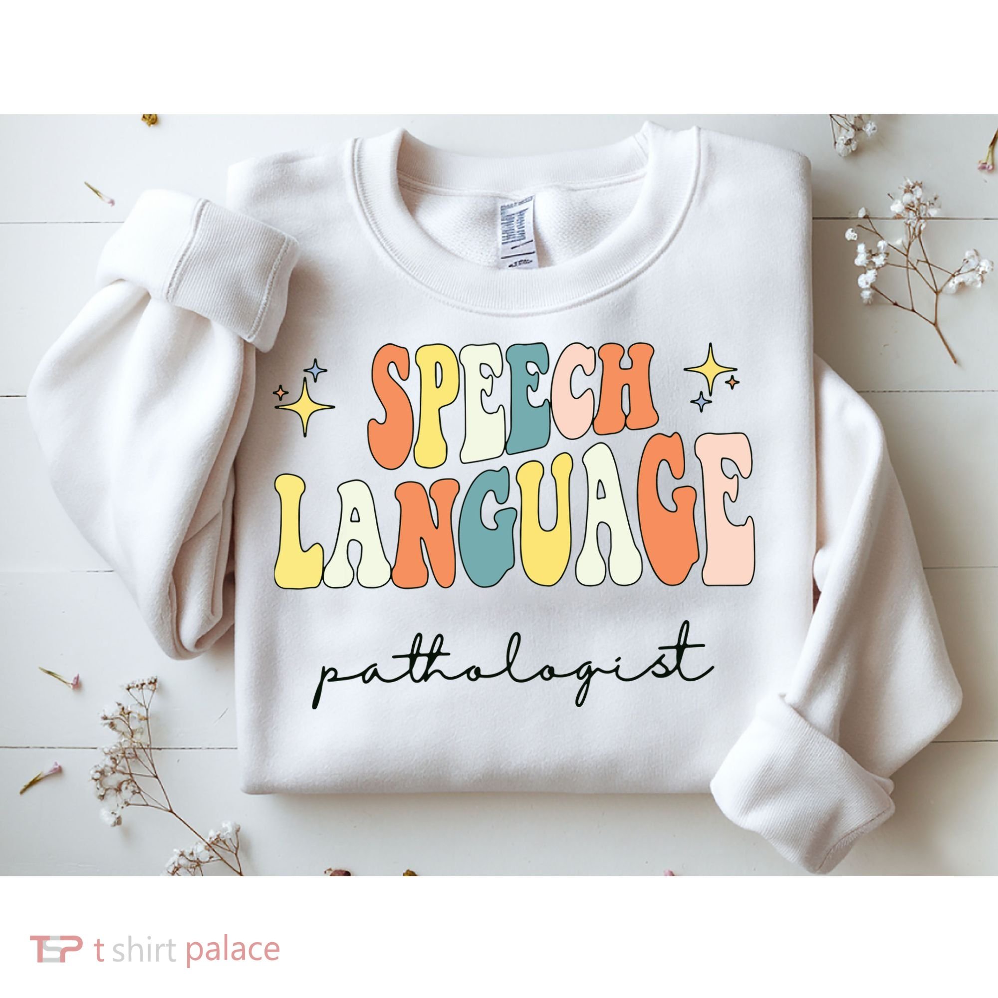Speech Therapy Speech Language Pathologist Retro SLP Women Sweatshirt