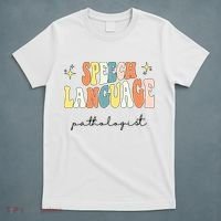 Speech Therapy Speech Language Pathologist Retro SLP Women T-Shirt thumb 5