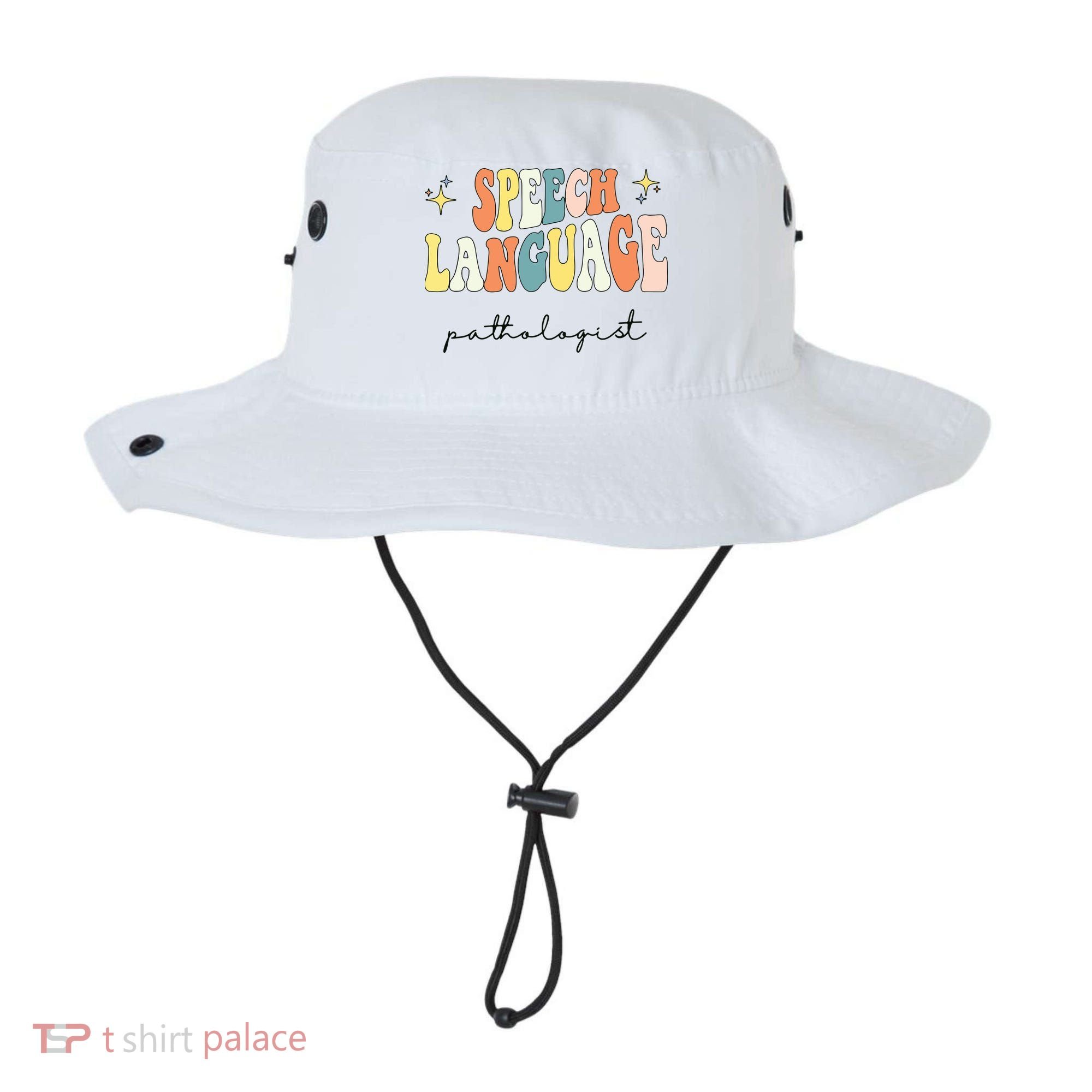 Speech Therapy Speech Language Pathologist Retro SLP Women Bucket Hat