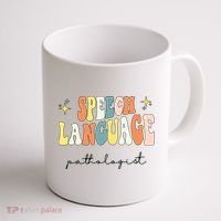 Speech Therapy Speech Language Pathologist Retro SLP Women Coffee Mug thumb 1