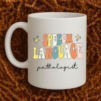 Speech Therapy Speech Language Pathologist Retro SLP Women Coffee Mug thumb 2