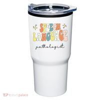 Speech Therapy Speech Language Pathologist Retro SLP Women Tumbler thumb 0