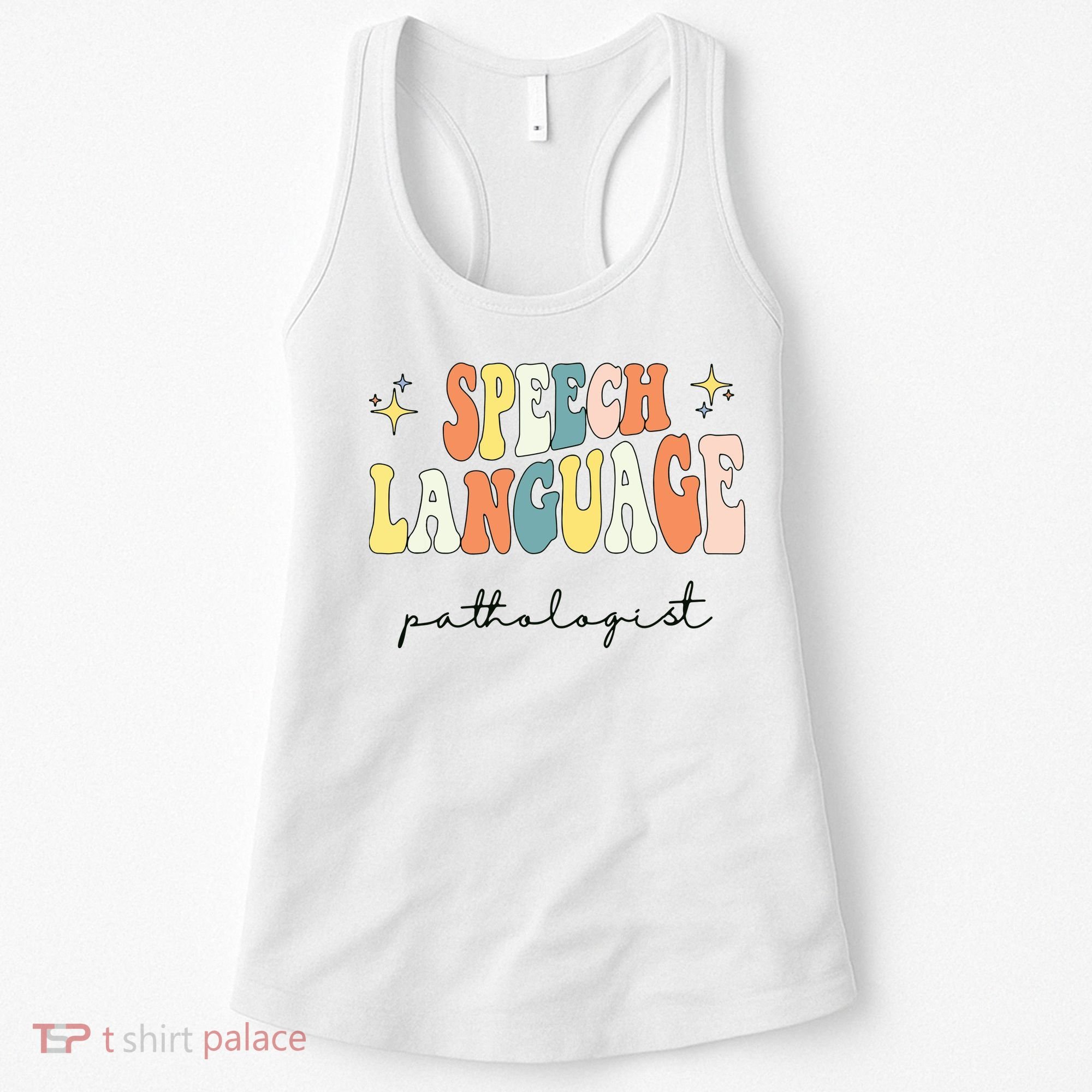 Speech Therapy Speech Language Pathologist Retro SLP Women Women's Tank Top