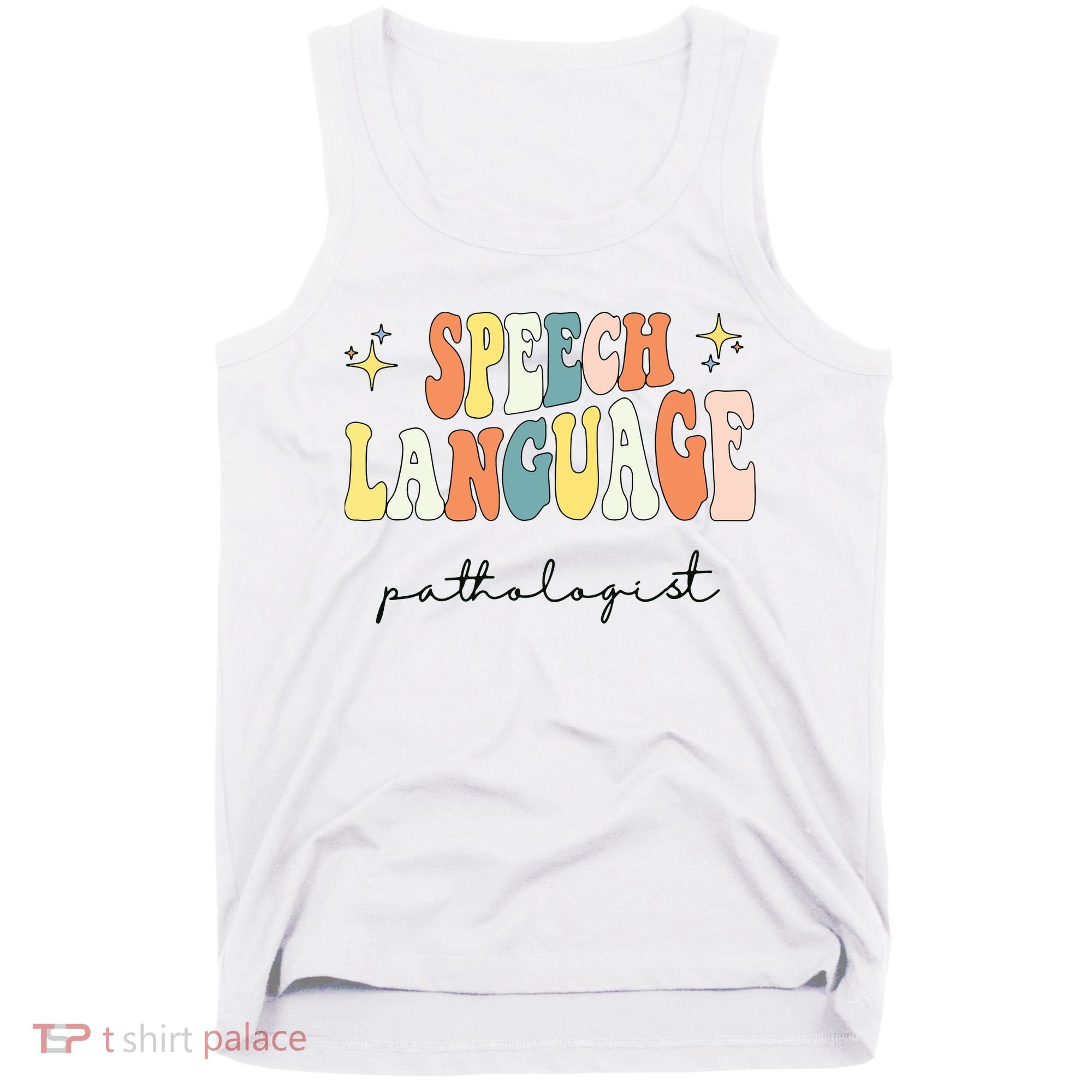 Speech Therapy Speech Language Pathologist Retro SLP Women Tank Top