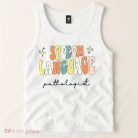Speech Therapy Speech Language Pathologist Retro SLP Women Tank Top thumb 2