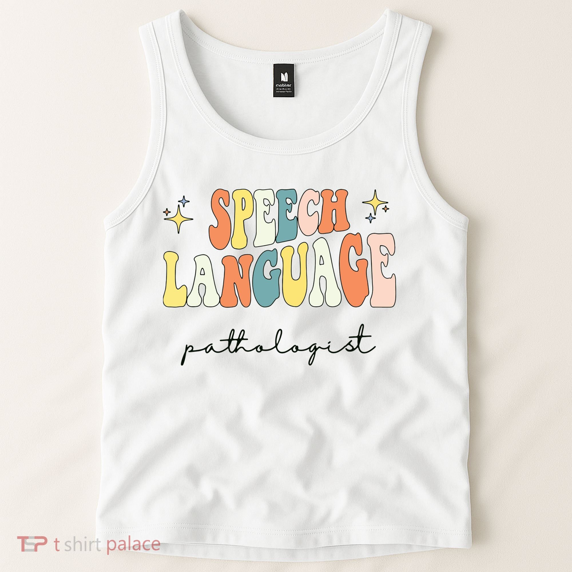 Speech Therapy Speech Language Pathologist Retro SLP Women Tank Top