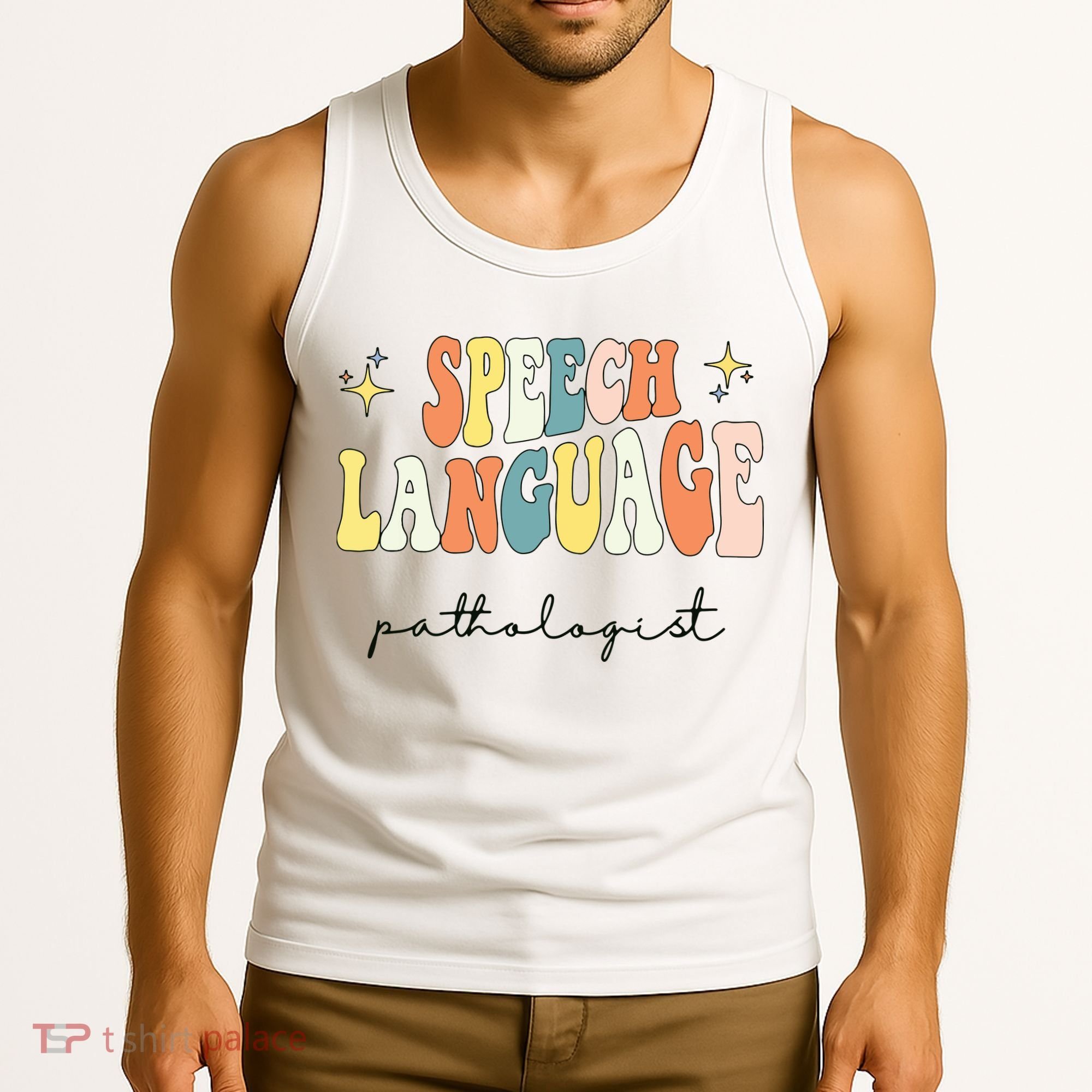 Speech Therapy Speech Language Pathologist Retro SLP Women Tank Top