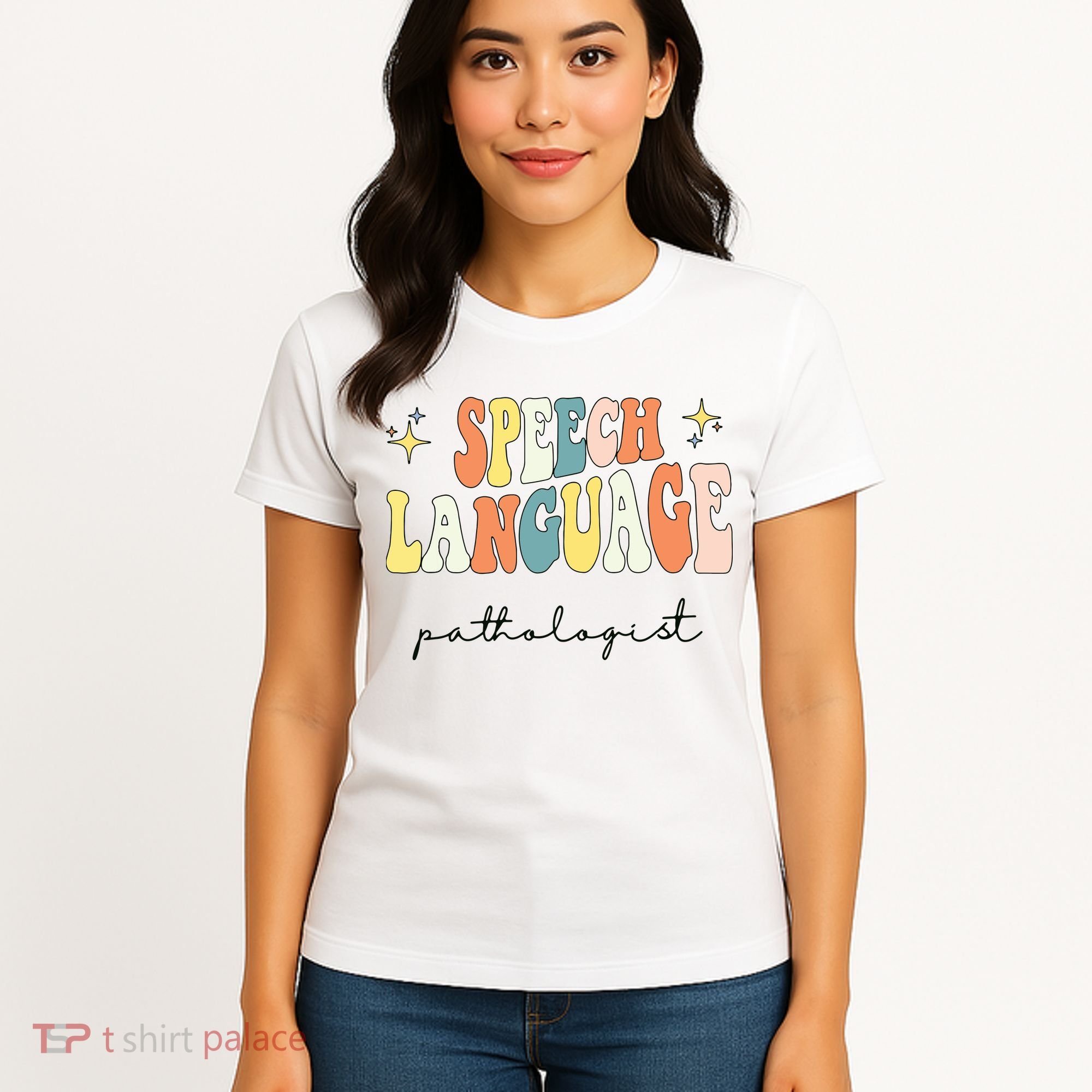Speech Therapy Speech Language Pathologist Retro SLP Women Women's T-Shirt