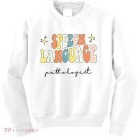 Speech Therapy Speech Language Pathologist Retro SLP Women Kids Sweatshirt thumb 0