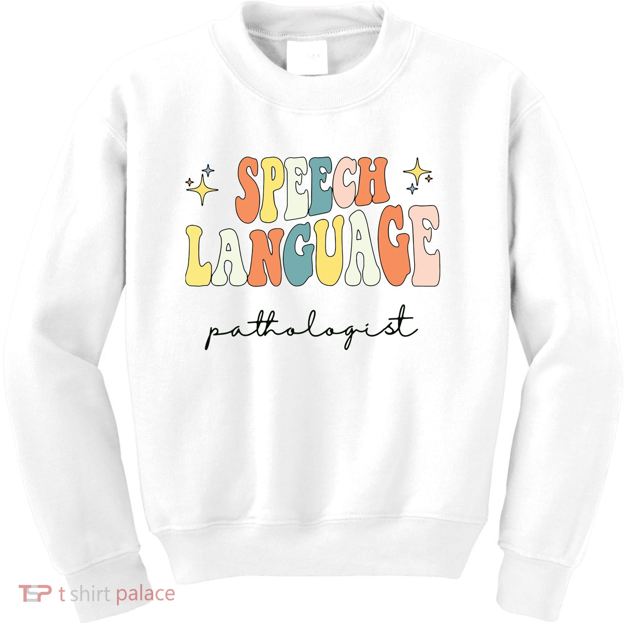 Speech Therapy Speech Language Pathologist Retro SLP Women Kids Sweatshirt