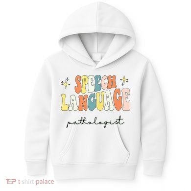 Speech Therapy Speech Language Pathologist Retro SLP Women Kids Hoodie